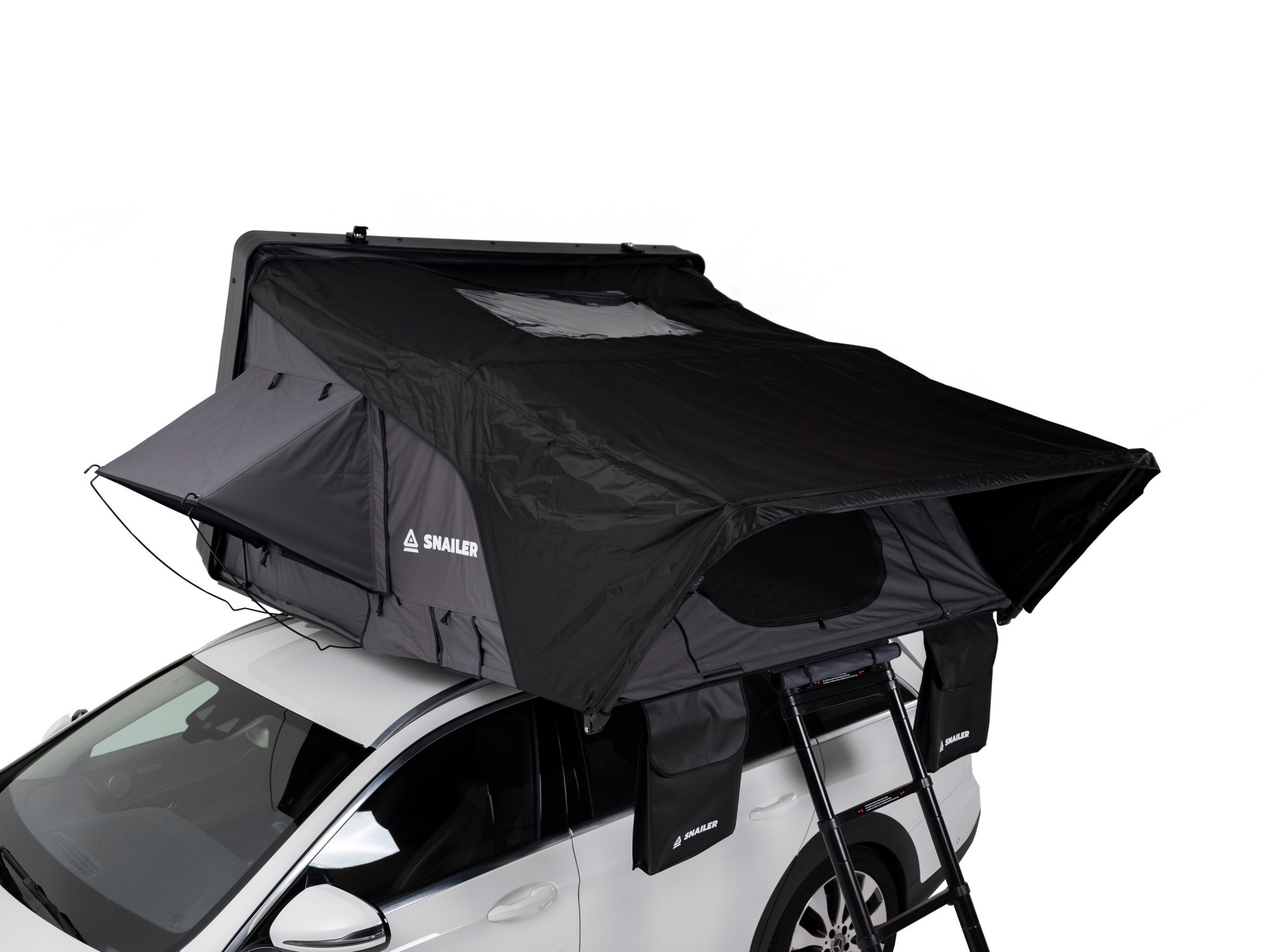 Tente de toit SNAILER® Abis MAX à coque rigide ouverture latérale