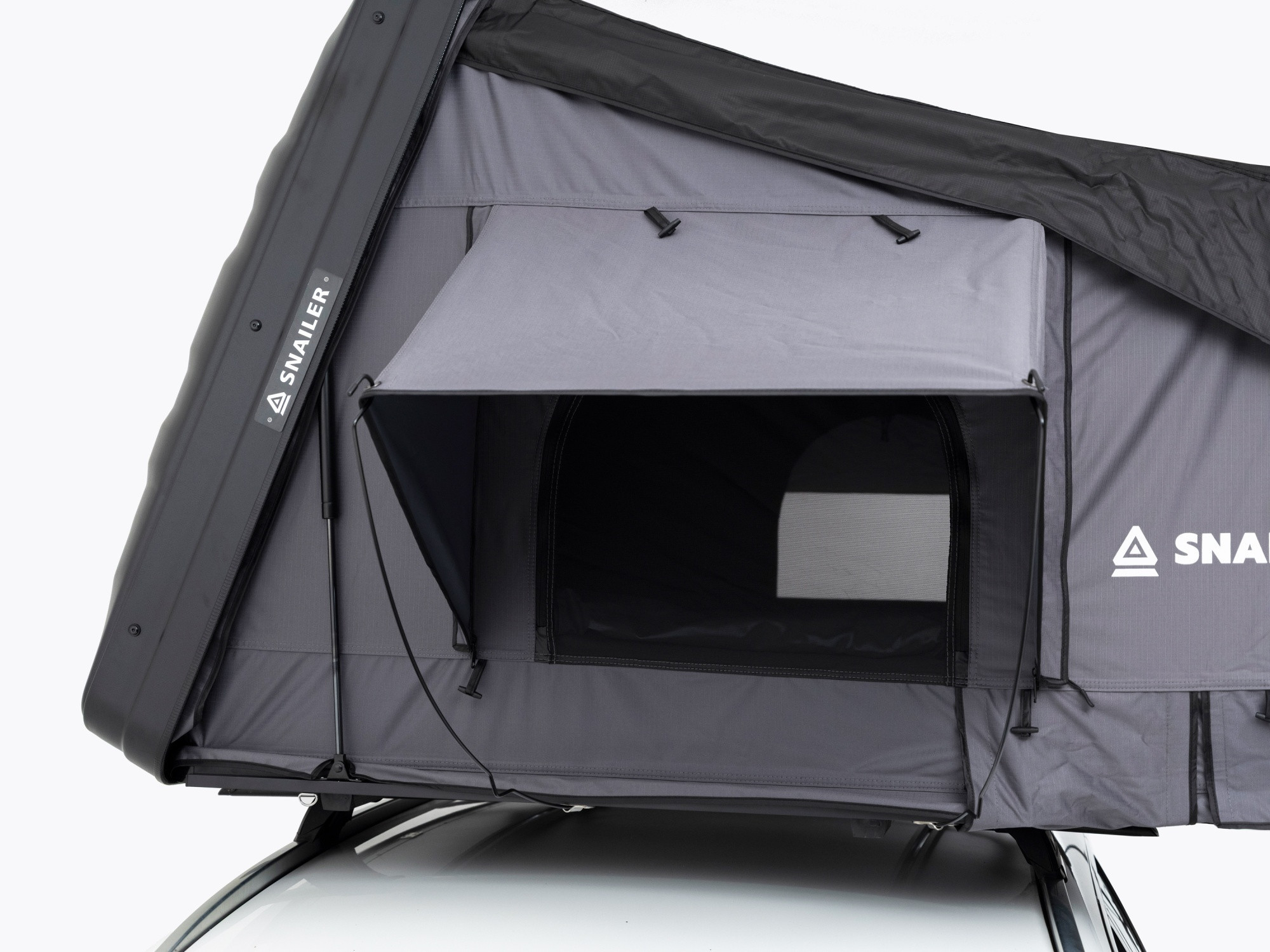 Tente de toit SNAILER® Abis MAX à coque rigide ouverture latérale