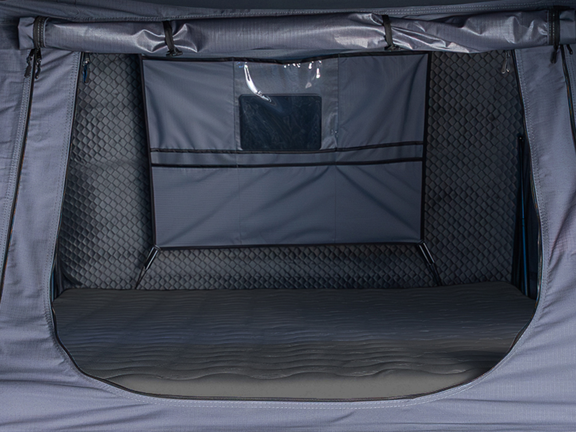 Tente de toit SNAILER® Abis MAX à coque rigide ouverture latérale