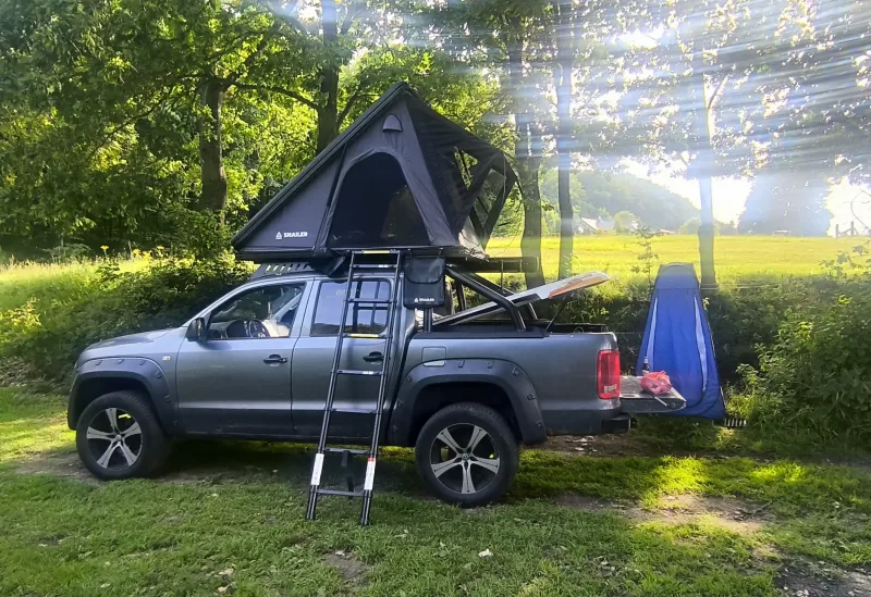 Snailer Alduo tente de toit sur Volkswagen Amarok - photo client depuis Pologne